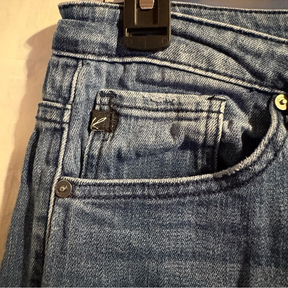 Kancan Dark Wash High Rise Skinny Jeans Size 9/28 Distressed Casual Everyday - Picture 4 of 7